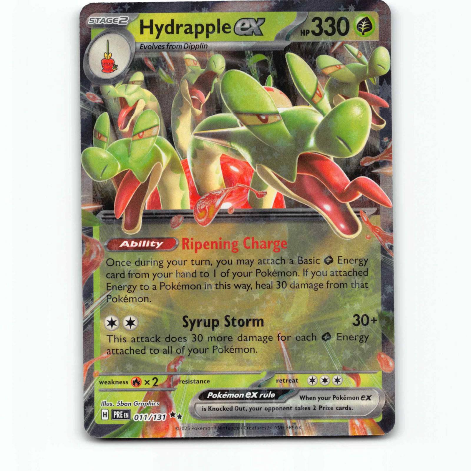 Hydrapple ex 11 Double Rare Pokémon PRE EN 011/131 Prismatic Evolutions