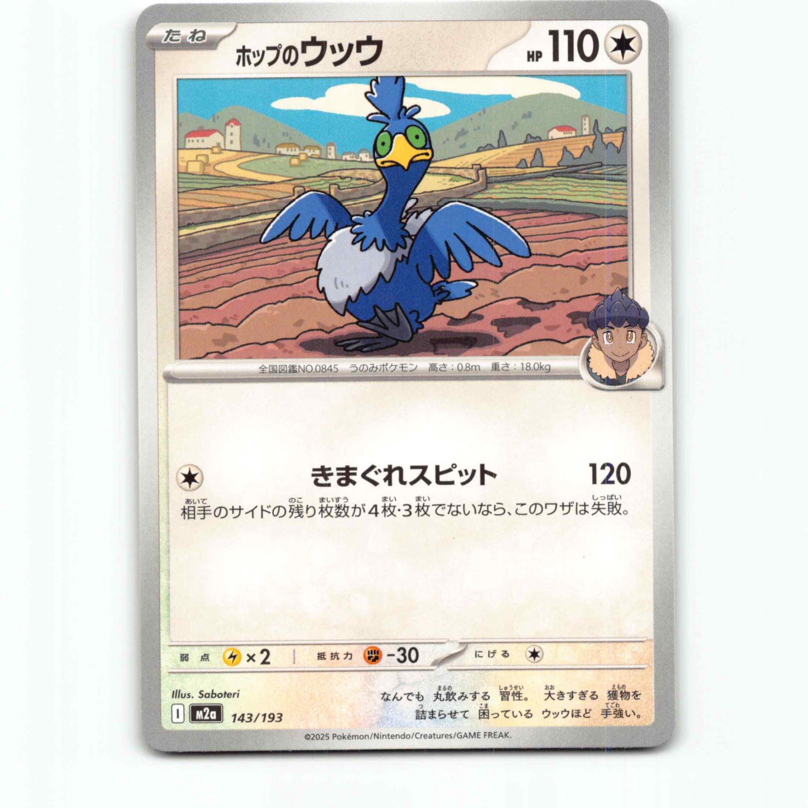 Hop's Cramorant 143 Pokémon M2a JP 143/193 Mega Dream ex Pokemon Kort