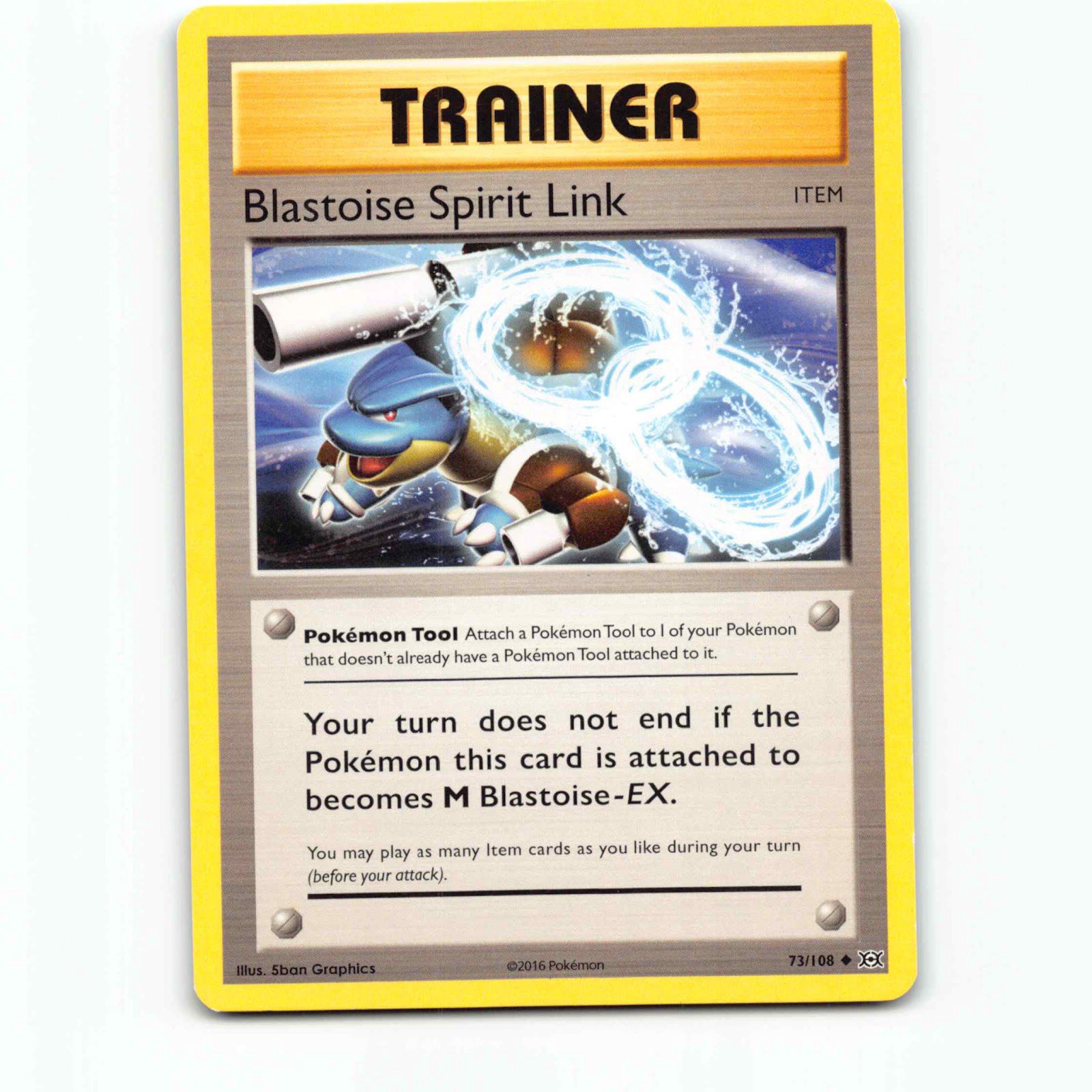 Blastoise Spirit Link 73 Pokémon EVO EN 73/108 Evolutions Pokemon Kort XY-Era