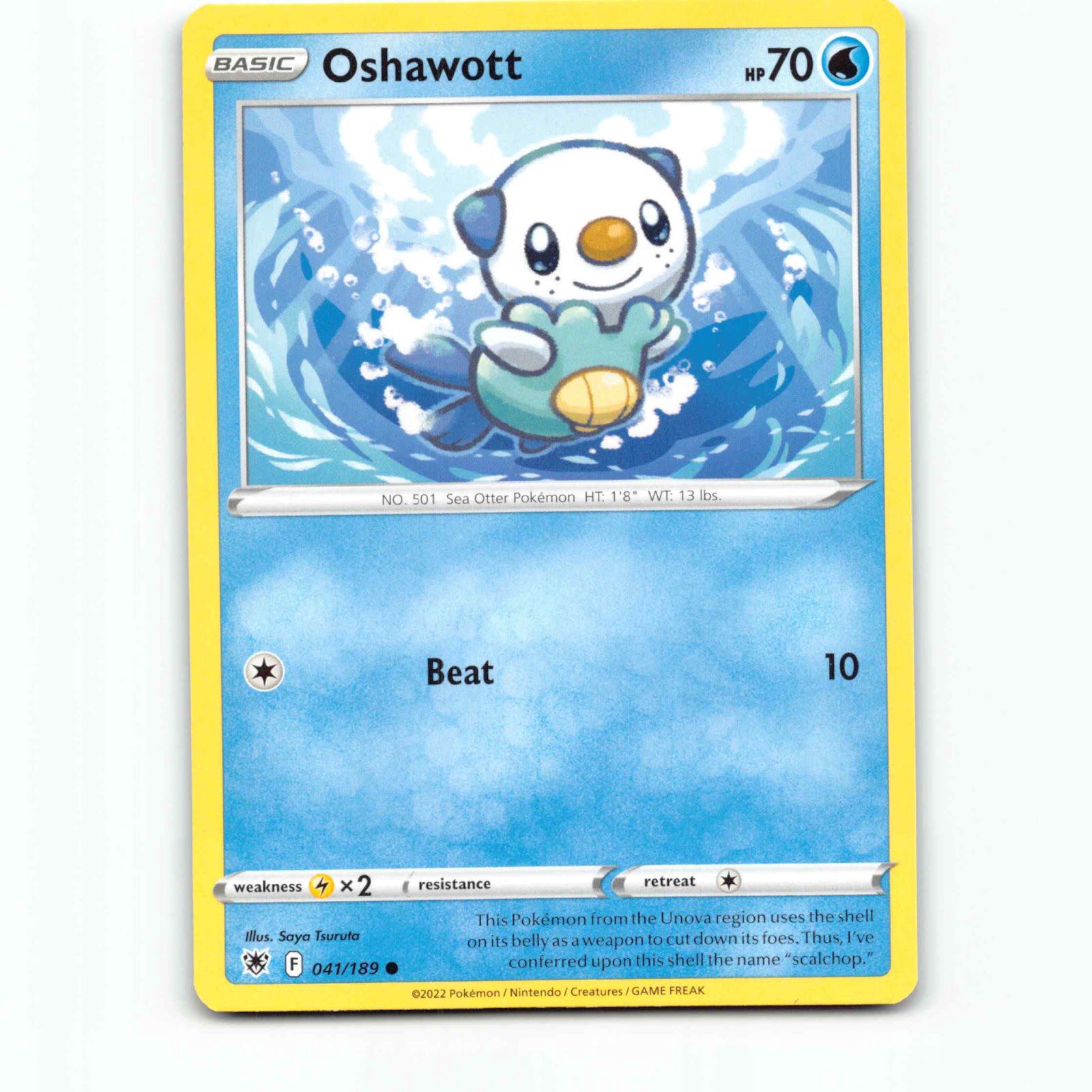 Oshawott 41 Pokémon ASR EN 041/189 Astral Radiance Pokemon Kort Sword & Shield