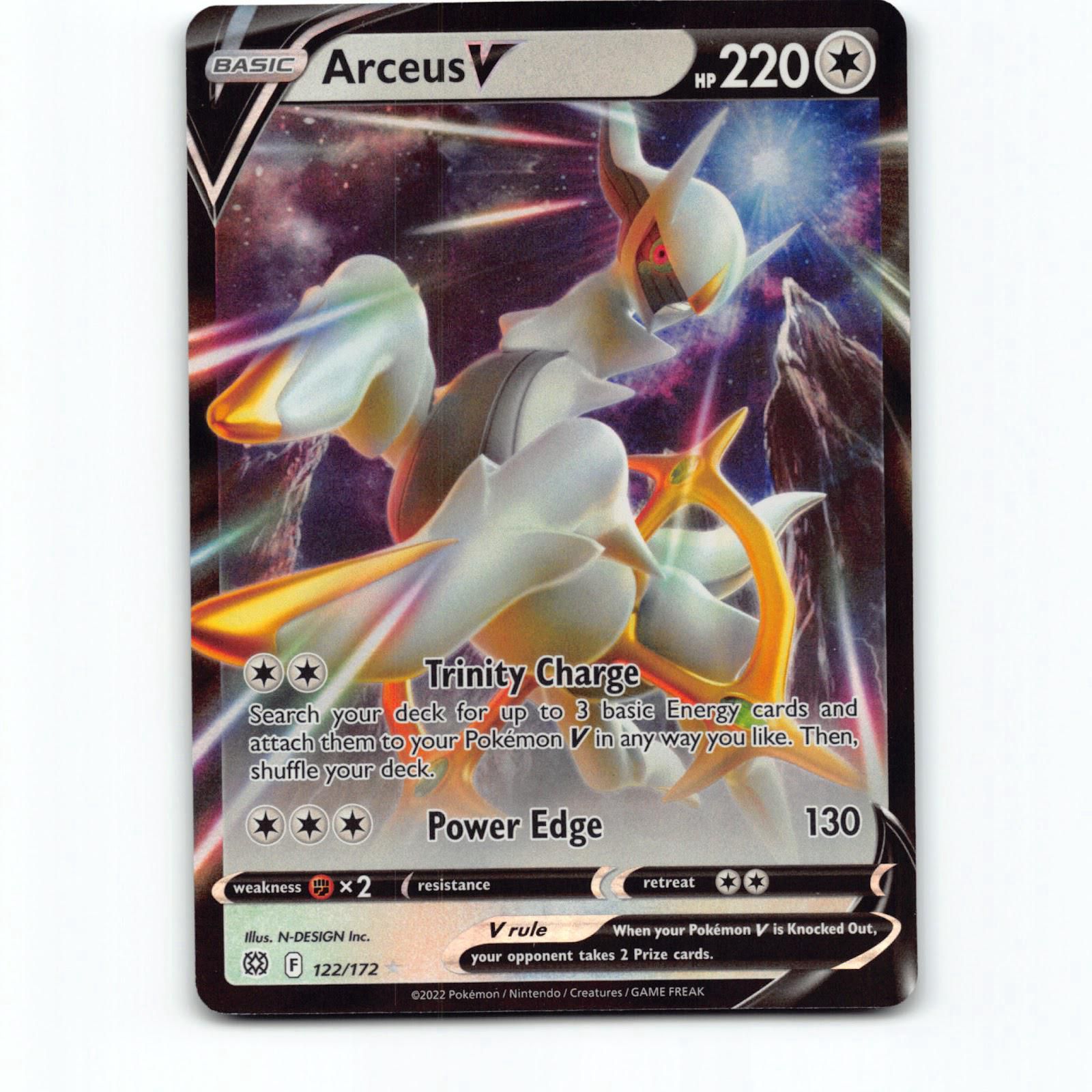 Arceus V 122 Ultra Rare Pokémon BRS EN 122/172 Brilliant Stars Pokemon Kort