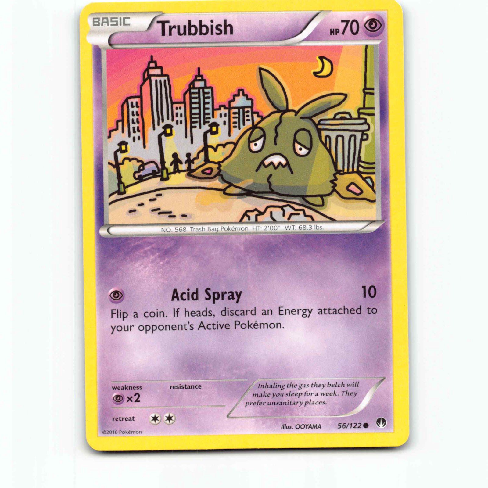 Trubbish 56 Pokémon BKP EN 56/122 BREAKpoint Pokemon Kort XY-Era