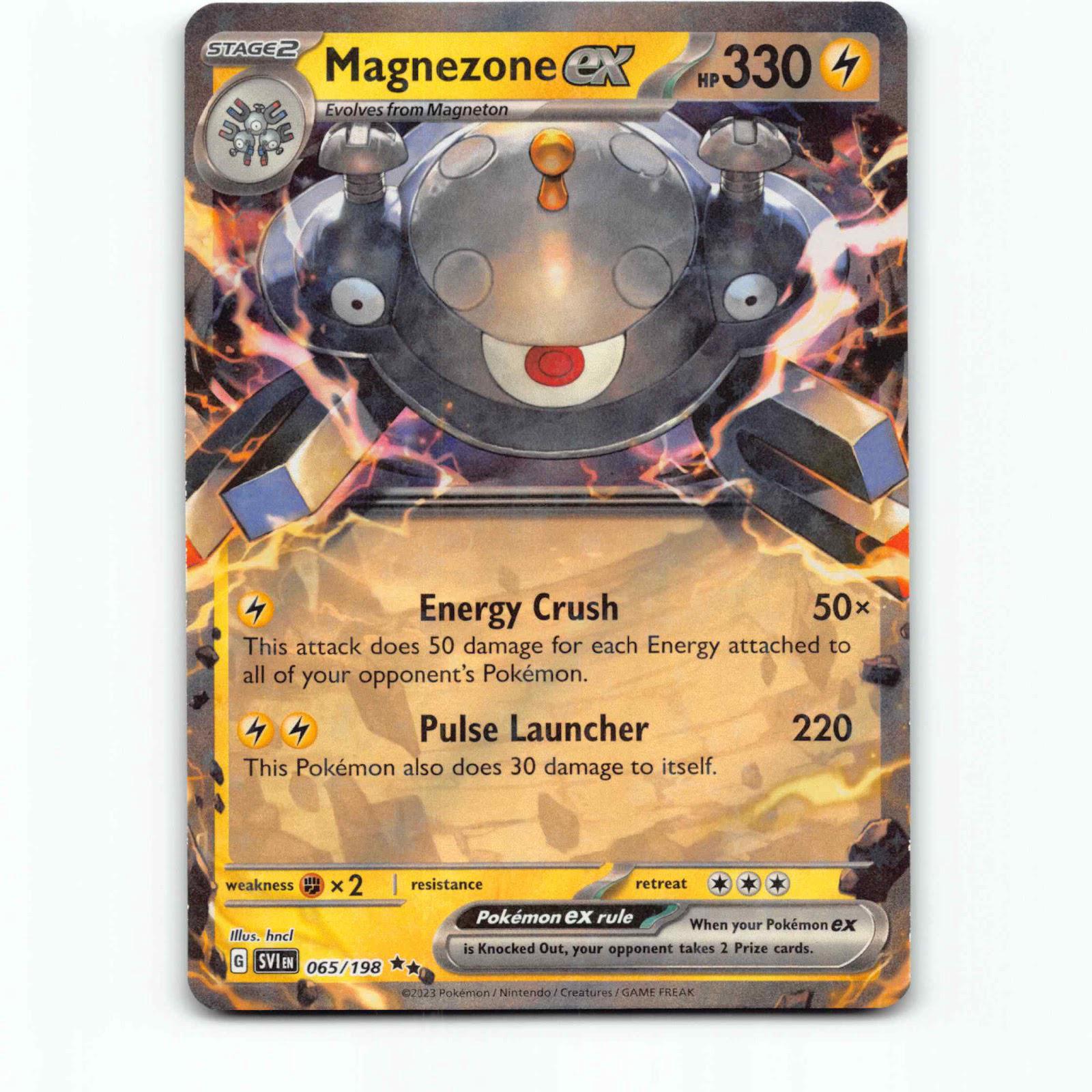 Magnezone ex 65 Double Rare Pokémon SVI EN 065/198 Scarlet & Violet Pokemon Kort