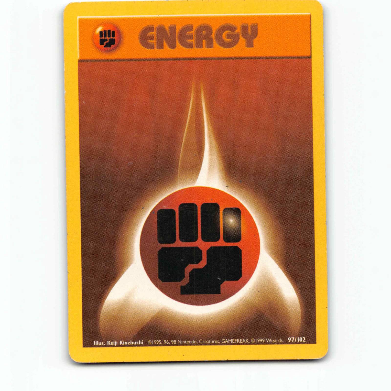 Fighting Energy 97 Pokémon BS EN 97/102 Base Set Pokemon Kort