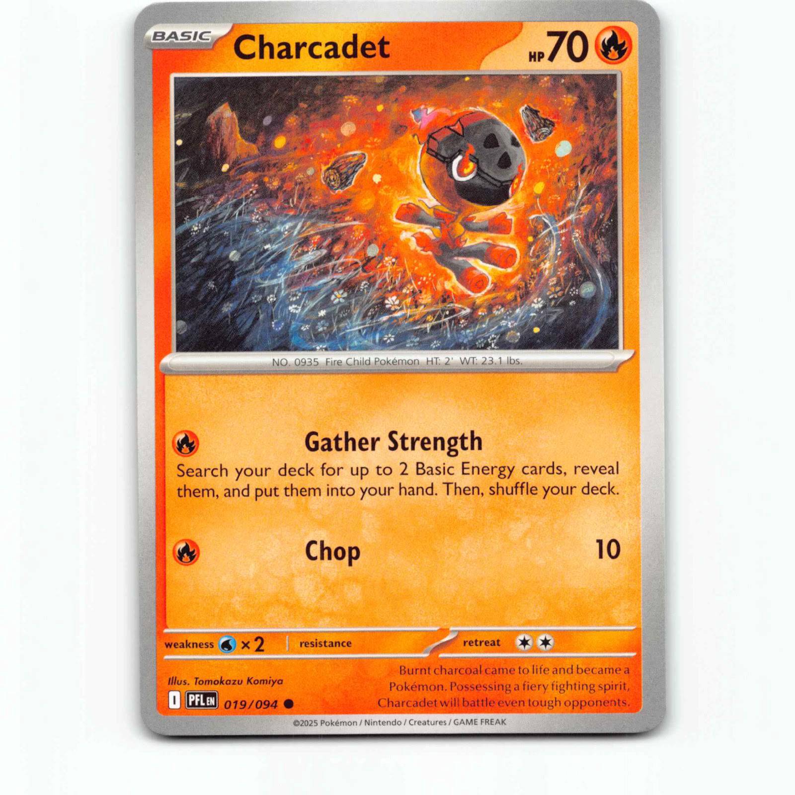 Charcadet 19 Pokémon PFL EN 019/094 Phantasmal Flames Pokemon Kort
