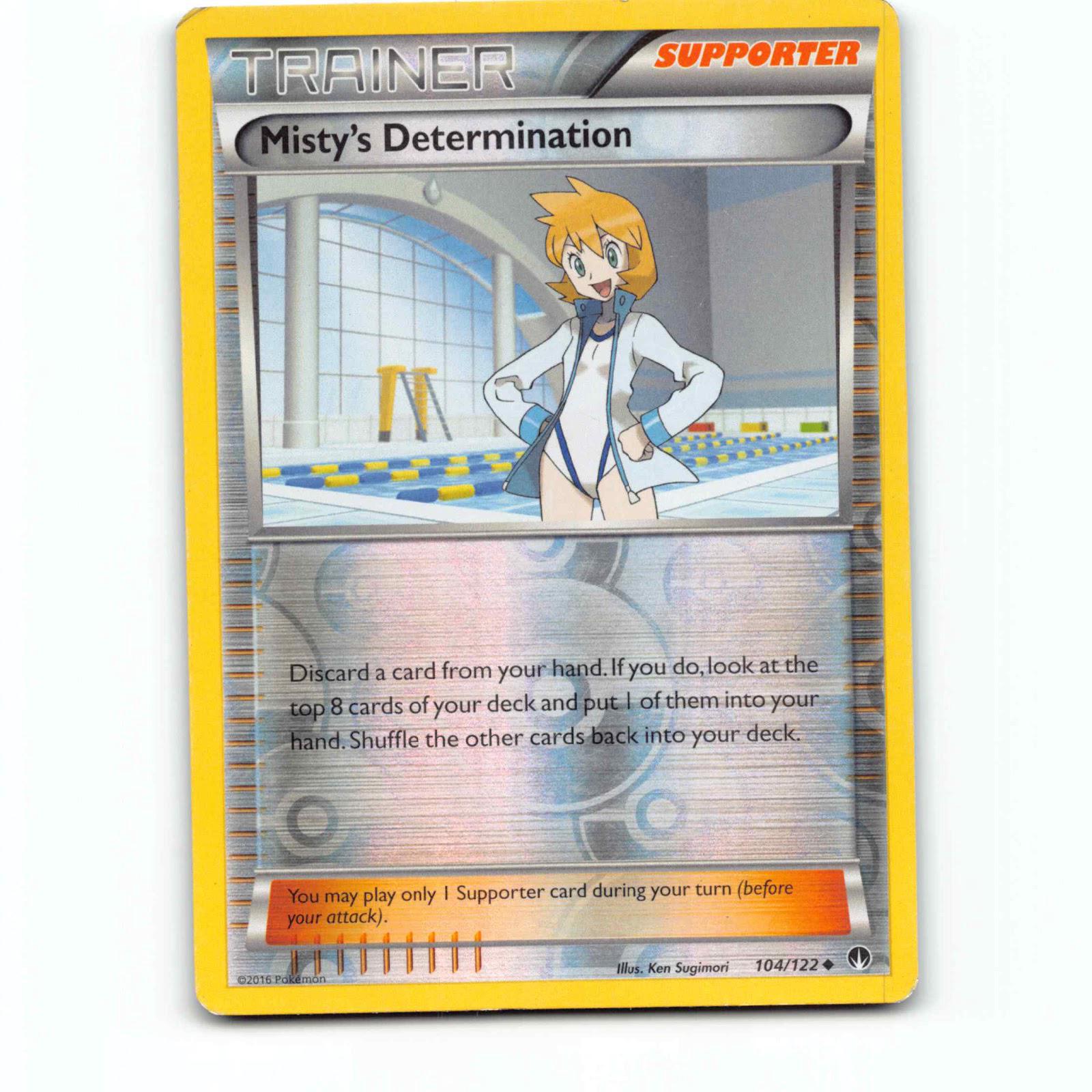 Misty's Determination 104 Reverse Holo Pokémon BKP EN 104/122 BREAKpoint