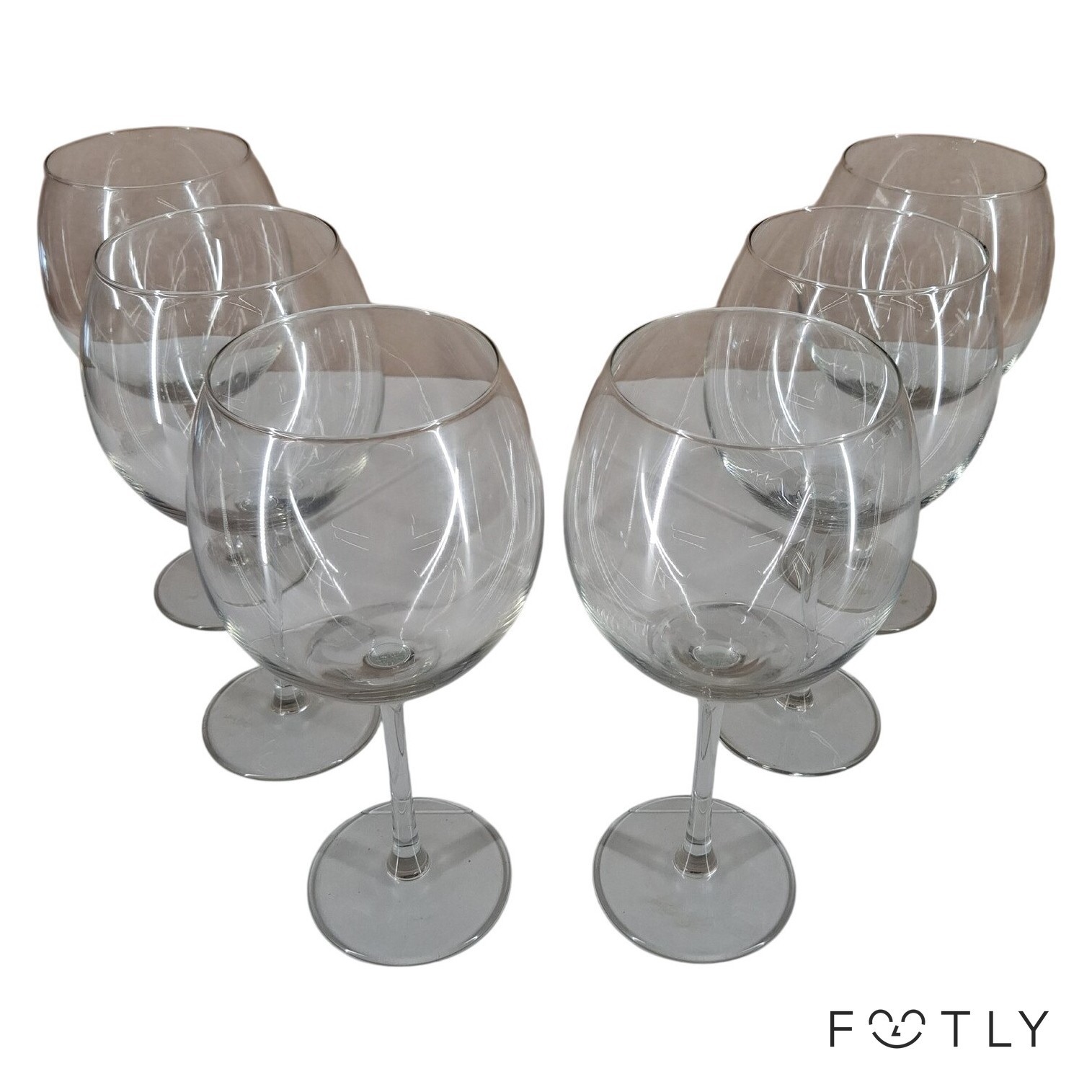 6 st Vinglas Glas Klar