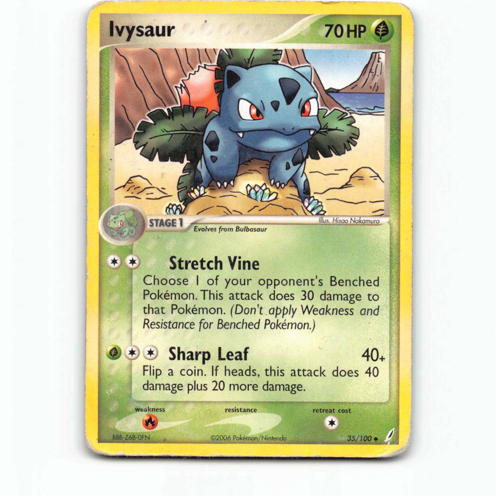 Ivysaur 35 Pokémon CG EN 35/100 EX Crystal Guardians Pokemon Kort EX-Era