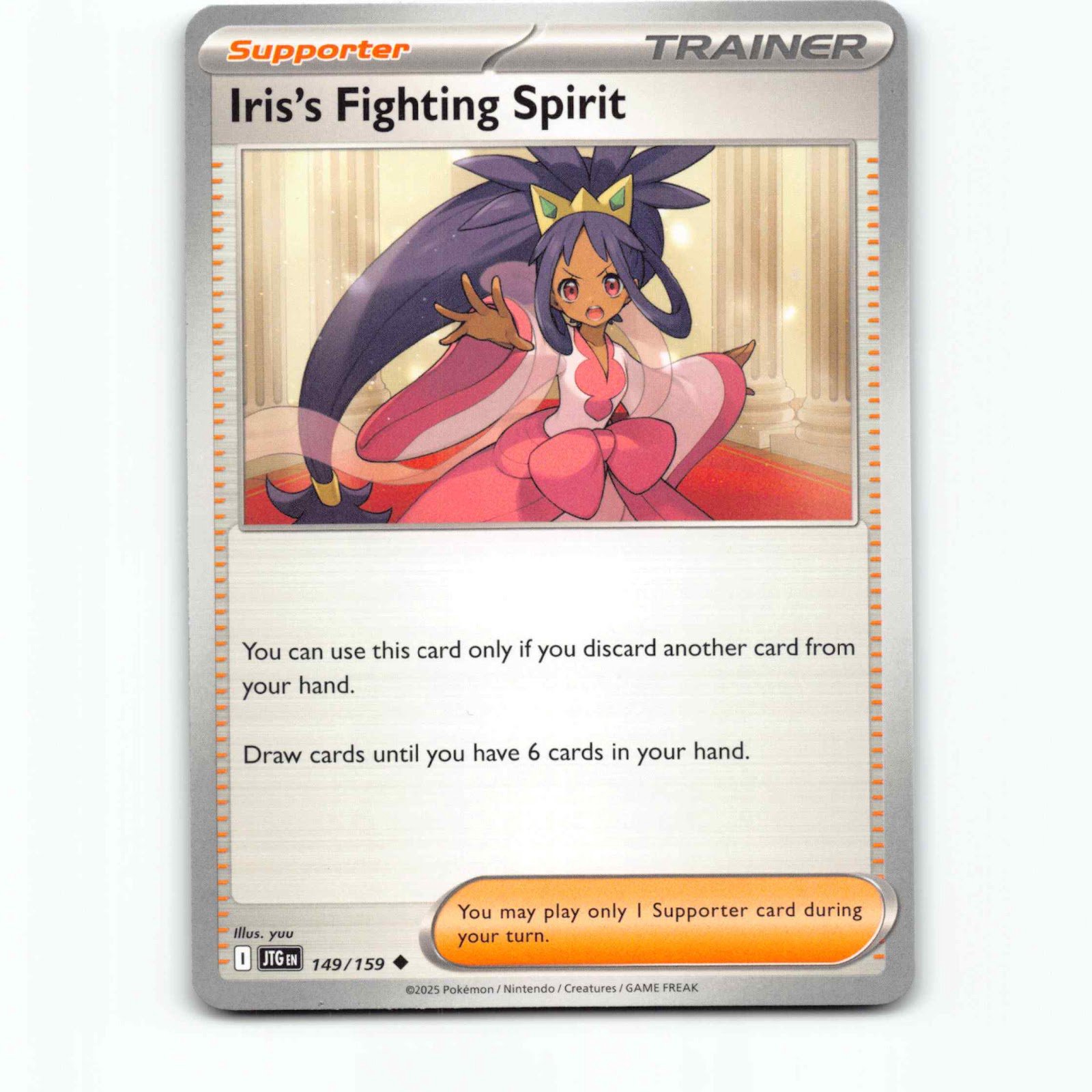 Iris's Fighting Spirit 149 Pokémon JTG EN 149/159 Journey Together Pokemon Kort