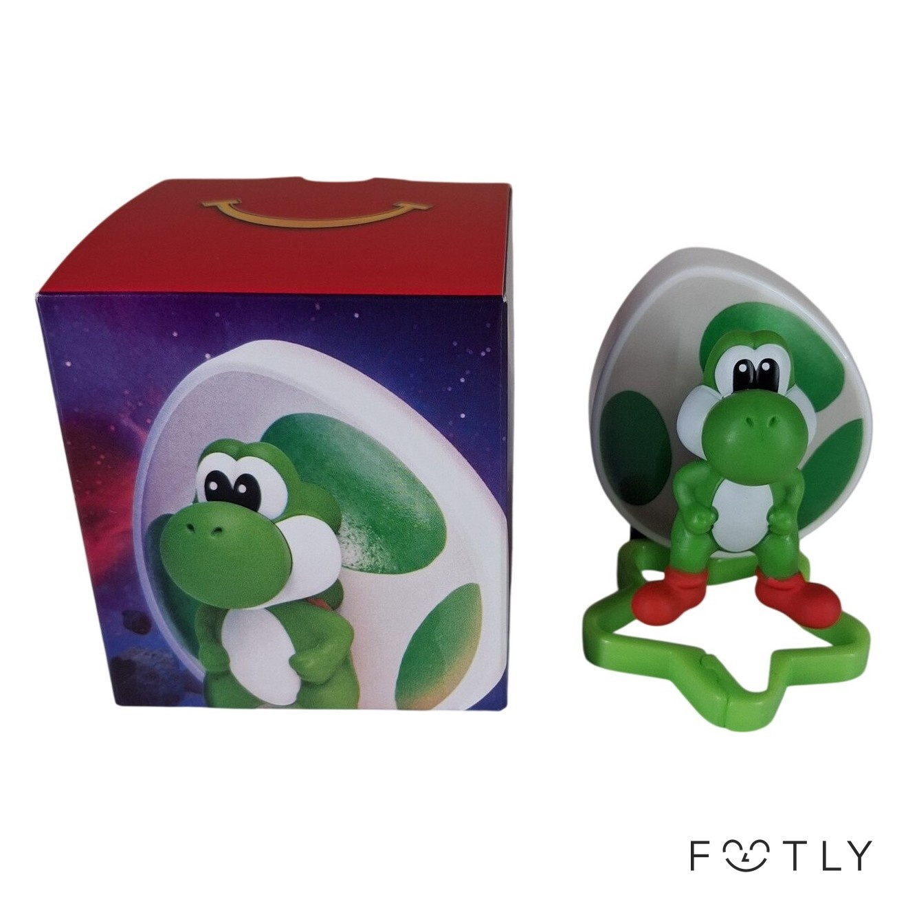 Nintendo Yoshi Super Mario Galaxy Movie Figur McDonald's 2025 Grön Plast Leksak