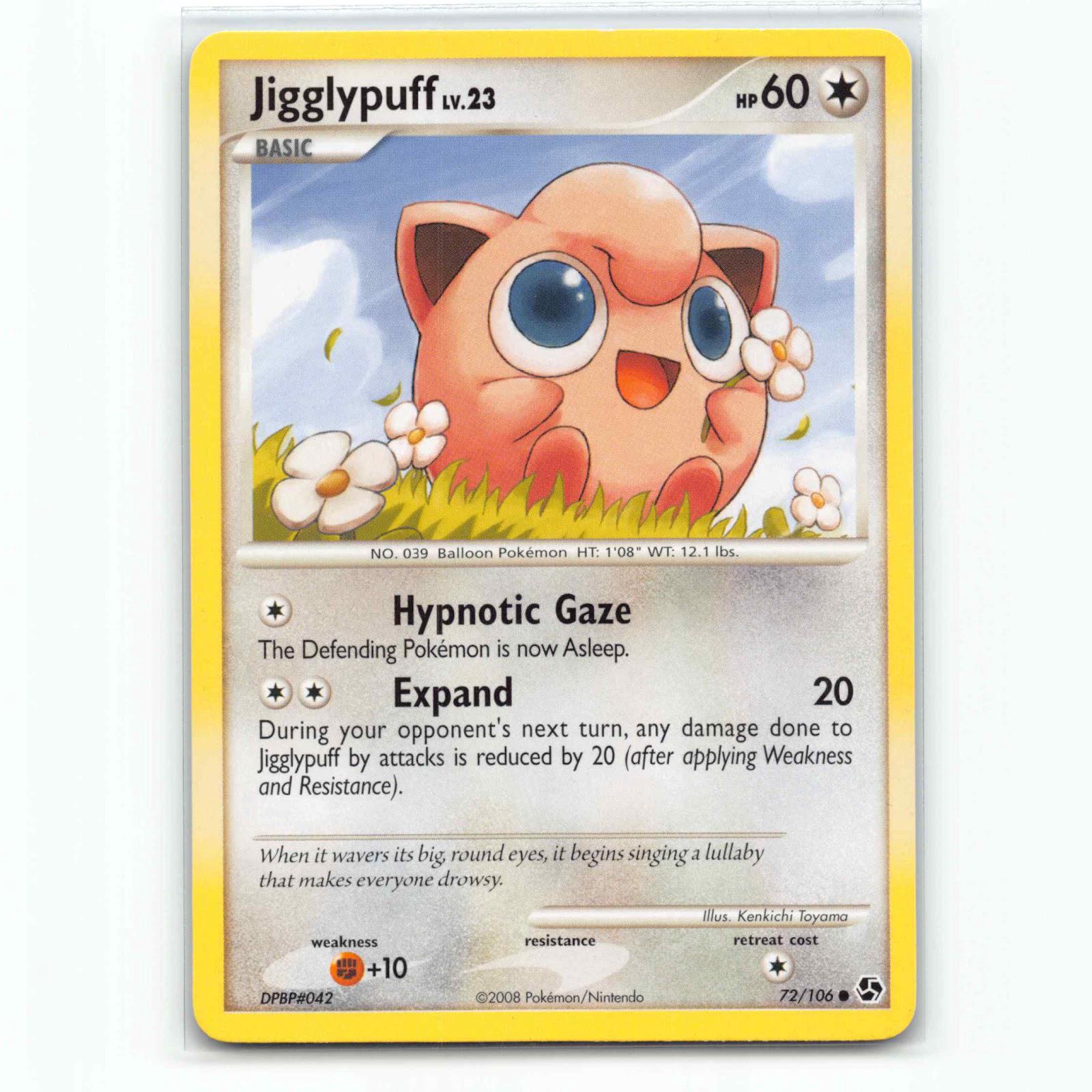Jigglypuff 72 Pokémon GE EN 72/106 Great Encounters Pokemon Kort