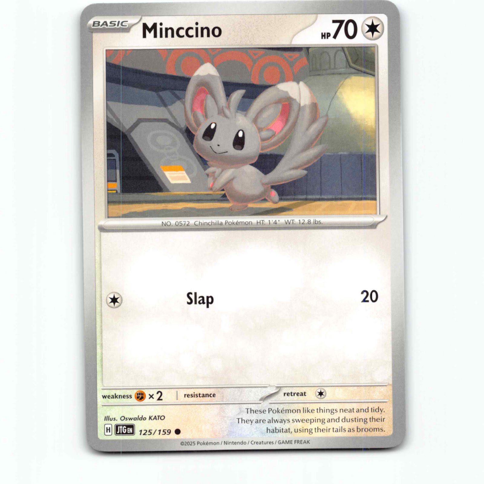 Minccino 125 Pokémon JTG EN 125/159 Journey Together Pokemon Kort