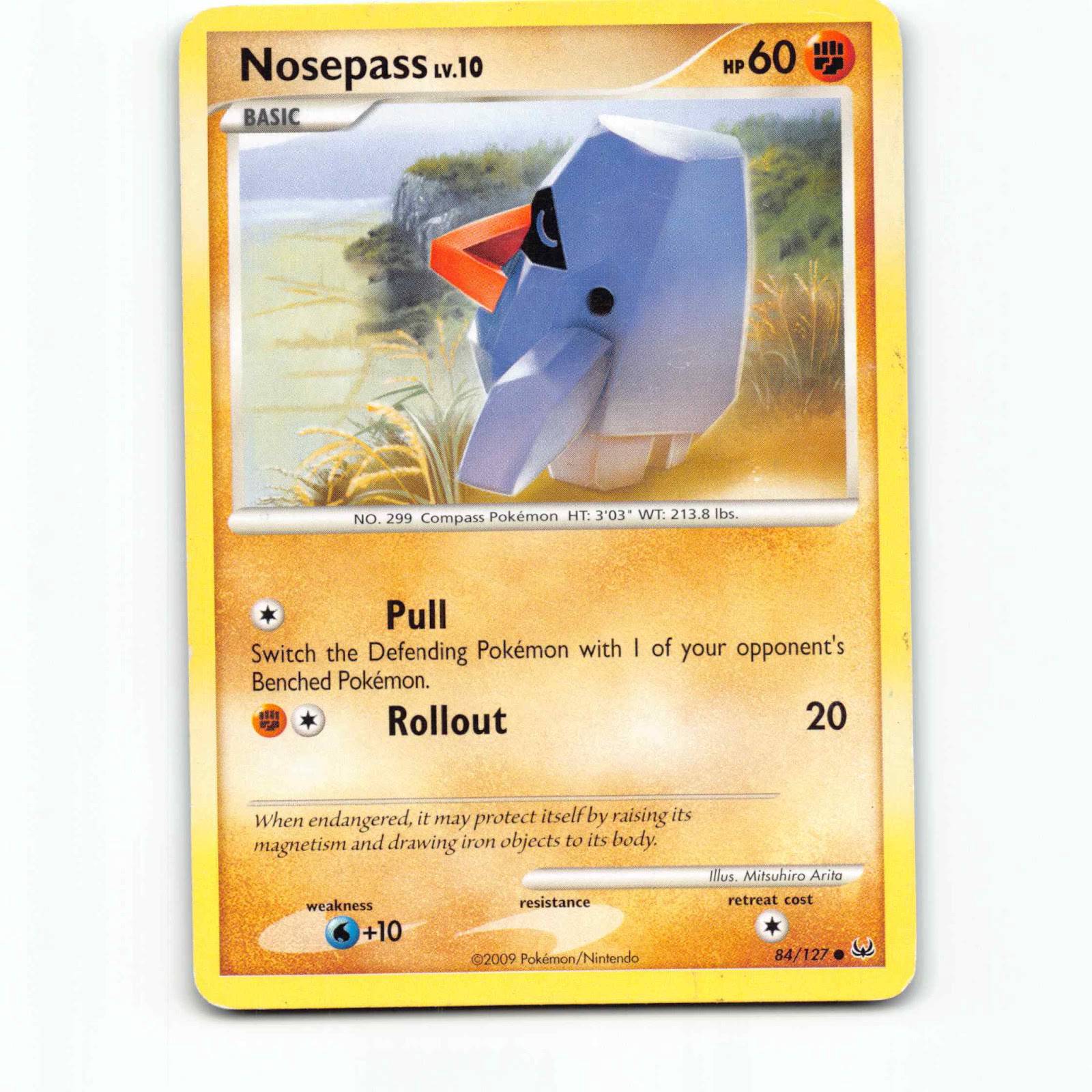 Nosepass 84 Pokémon PL EN 84/127 Platinum Pokemon Kort Platinum