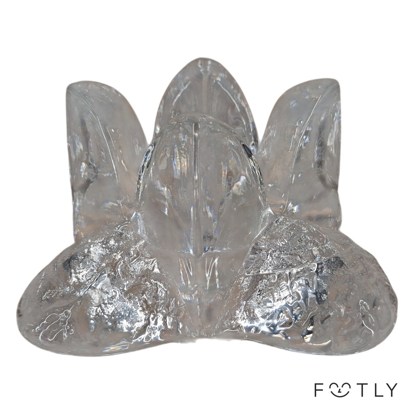 Kosta Boda Snöstjärna Ljusstake Design Ann Wärff Svensk Glas Konst Handblåst