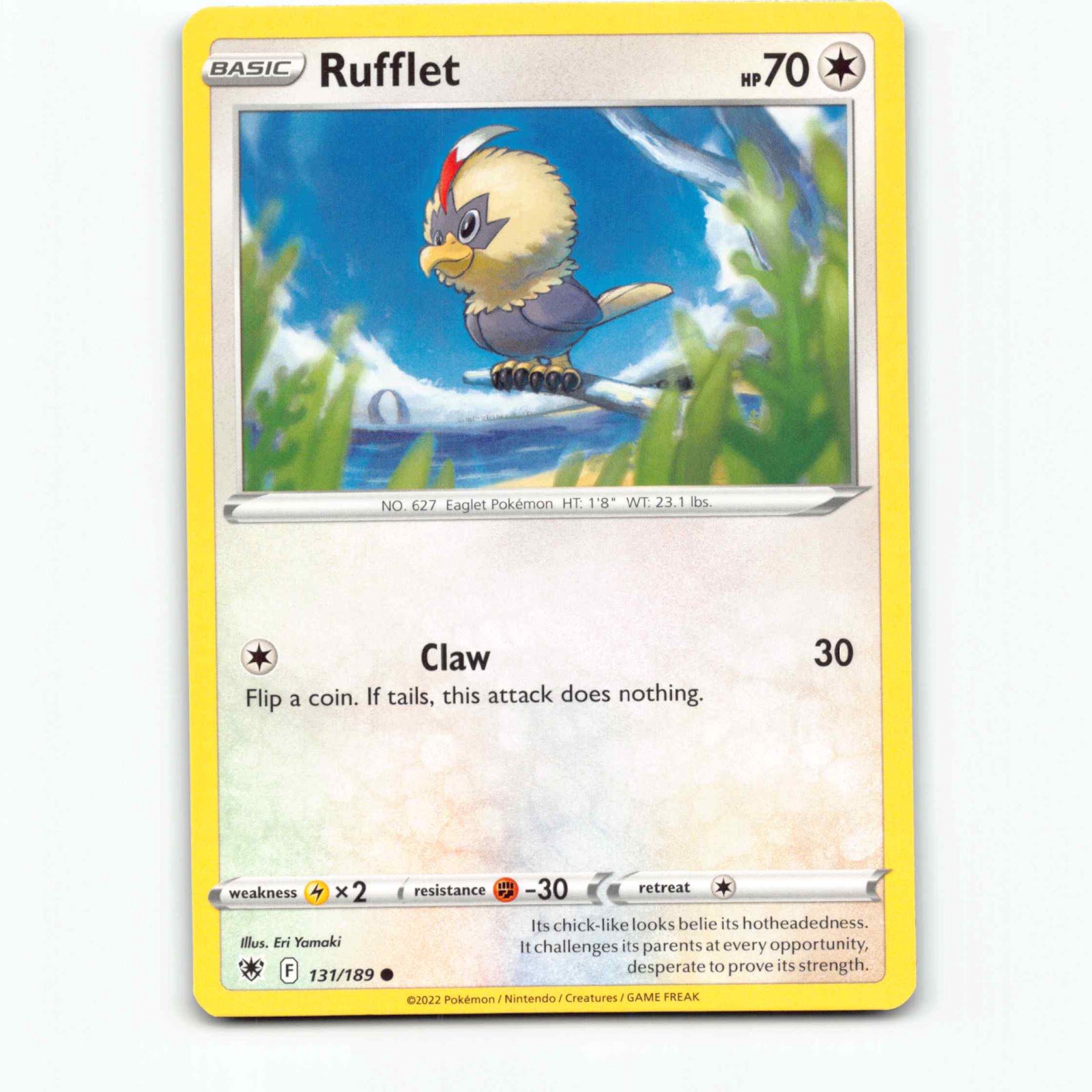 Rufflet 131 Pokémon ASR EN 131/189 Astral Radiance Pokemon Kort Sword & Shield
