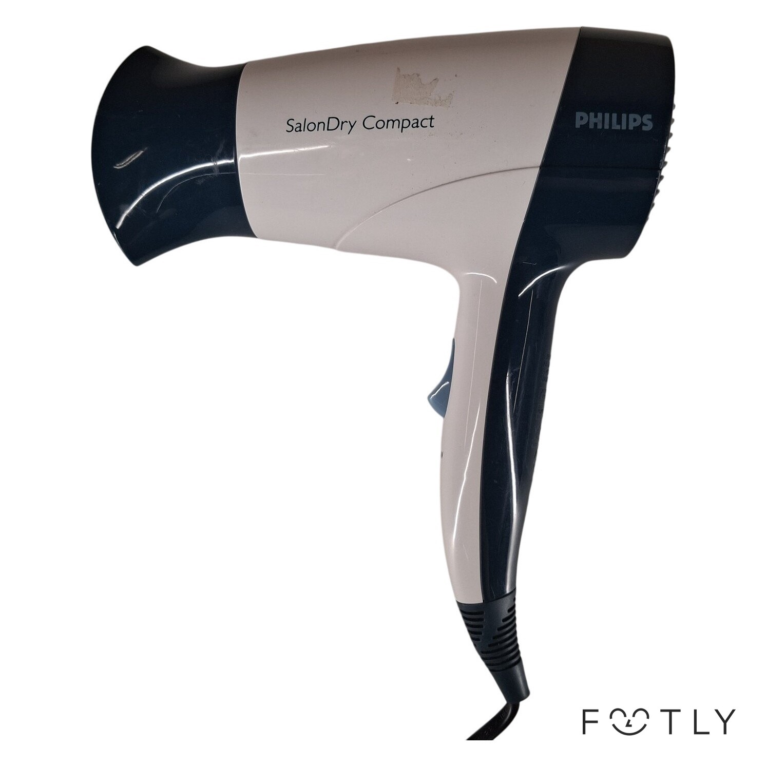 Philips SalonDry Compact Hårtork 1400W Blå Vit Hårfön