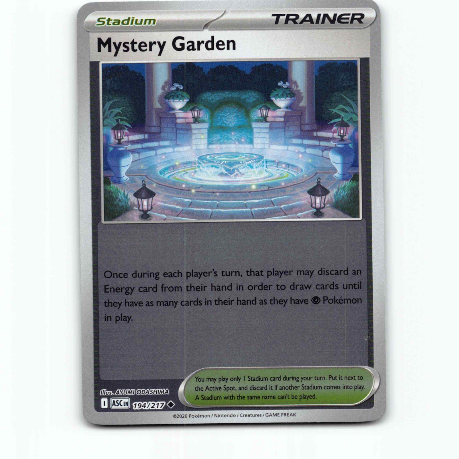 Mystery Garden 194 Reverse Holo Pokémon ASC EN 194/217 Ascended Heroes