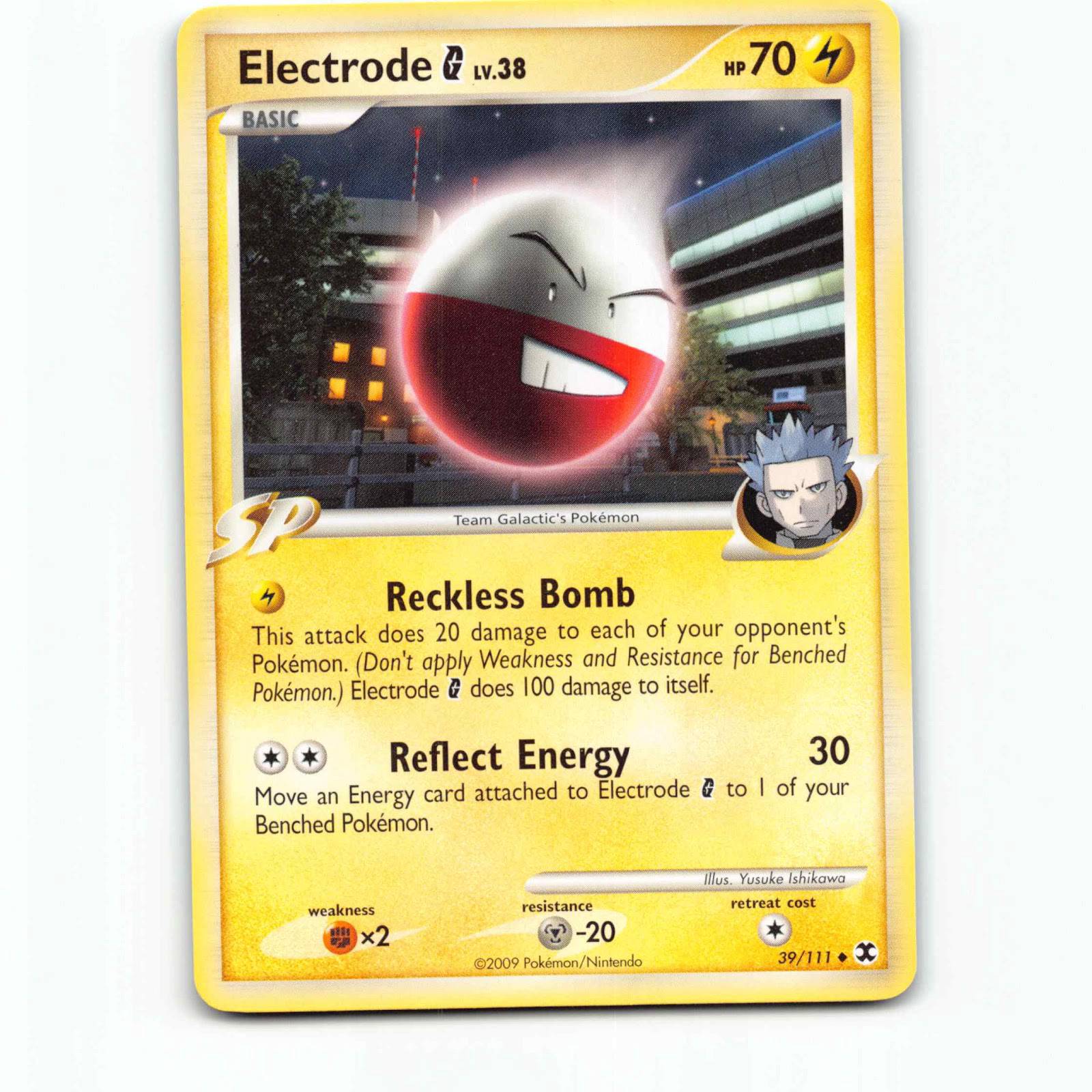 Electrode G 39 Pokémon RR EN 39/111 Rising Rivals Pokemon Kort Platinum