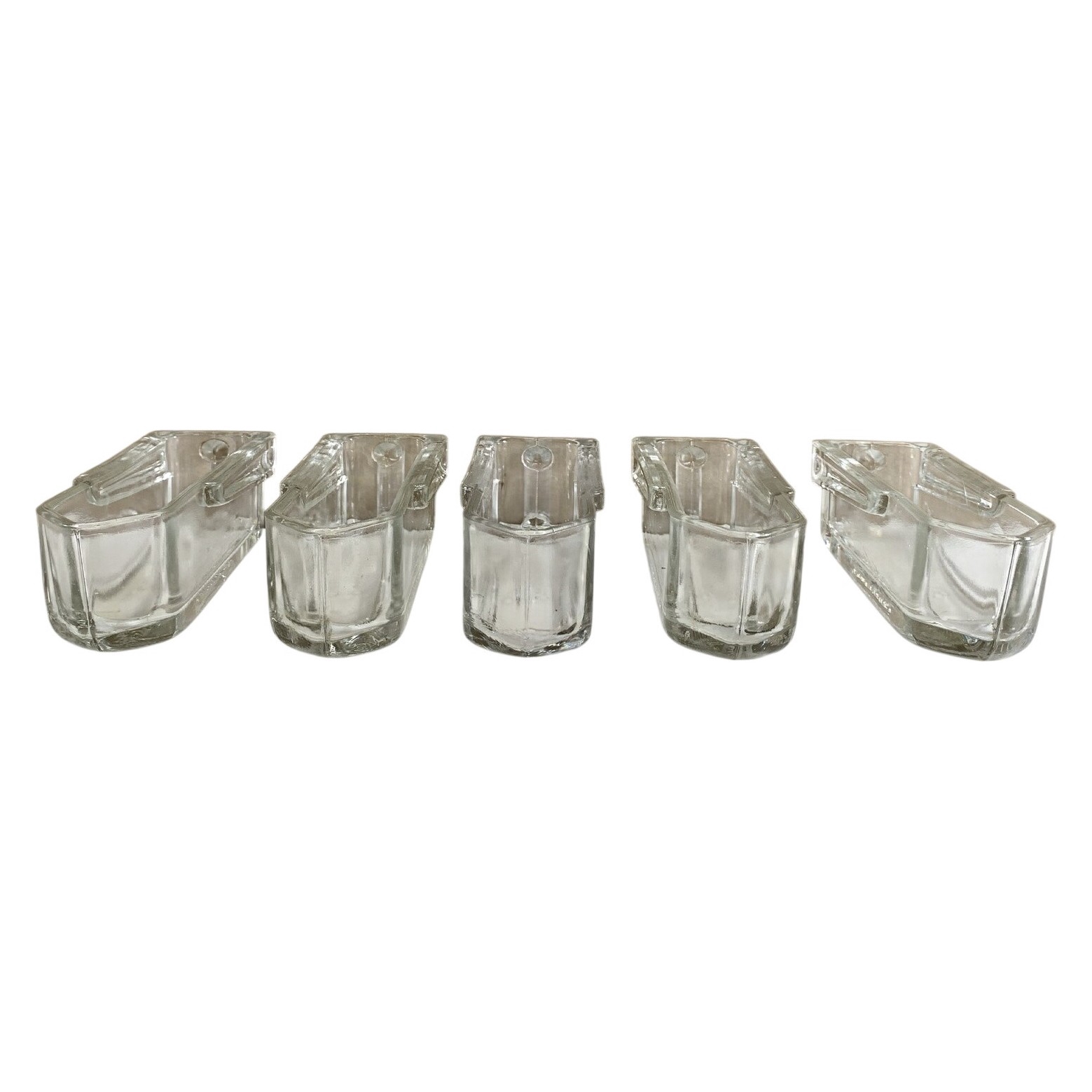 Orrefors 5 st Skeppor Glas Skeppa Klarglas Vintage Retro Lantlig Reservdelar