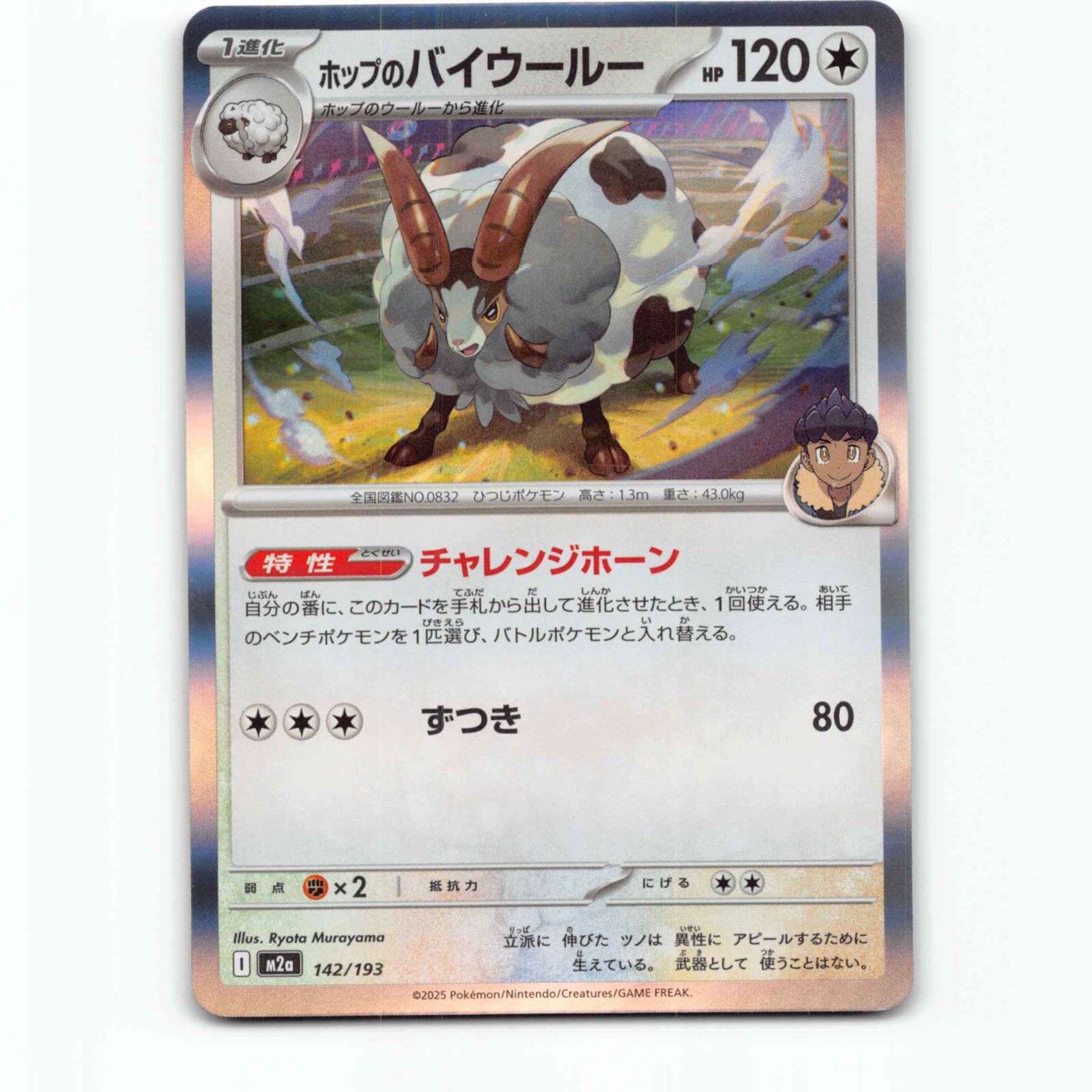 Hop's Dubwool 142 Holo Pokémon M2a JP 142/193 Mega Dream ex Pokemon Kort