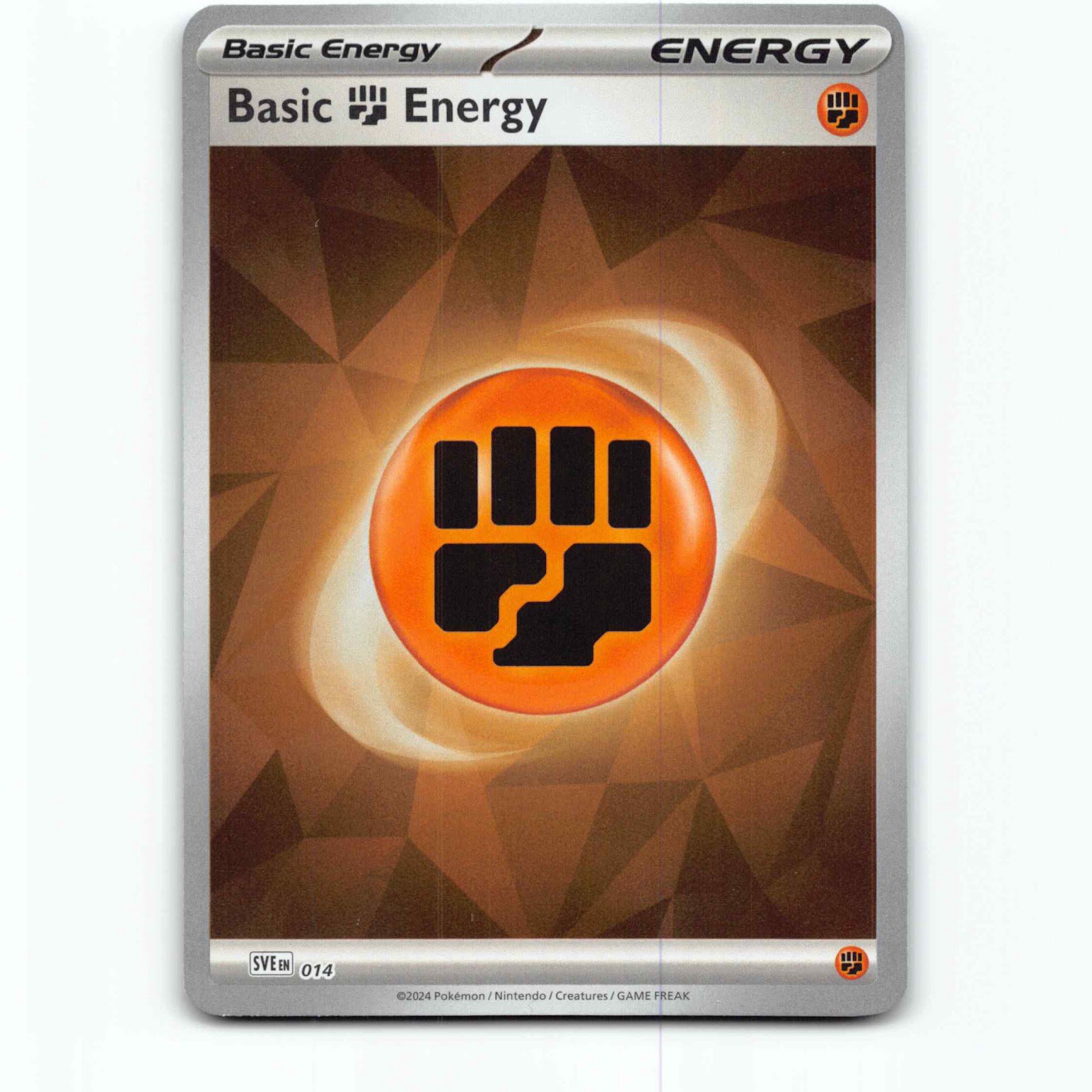 Basic Fighting Energy 14 Pokémon SVE EN 014 Scarlet & Violet Energy Pokemon Kort