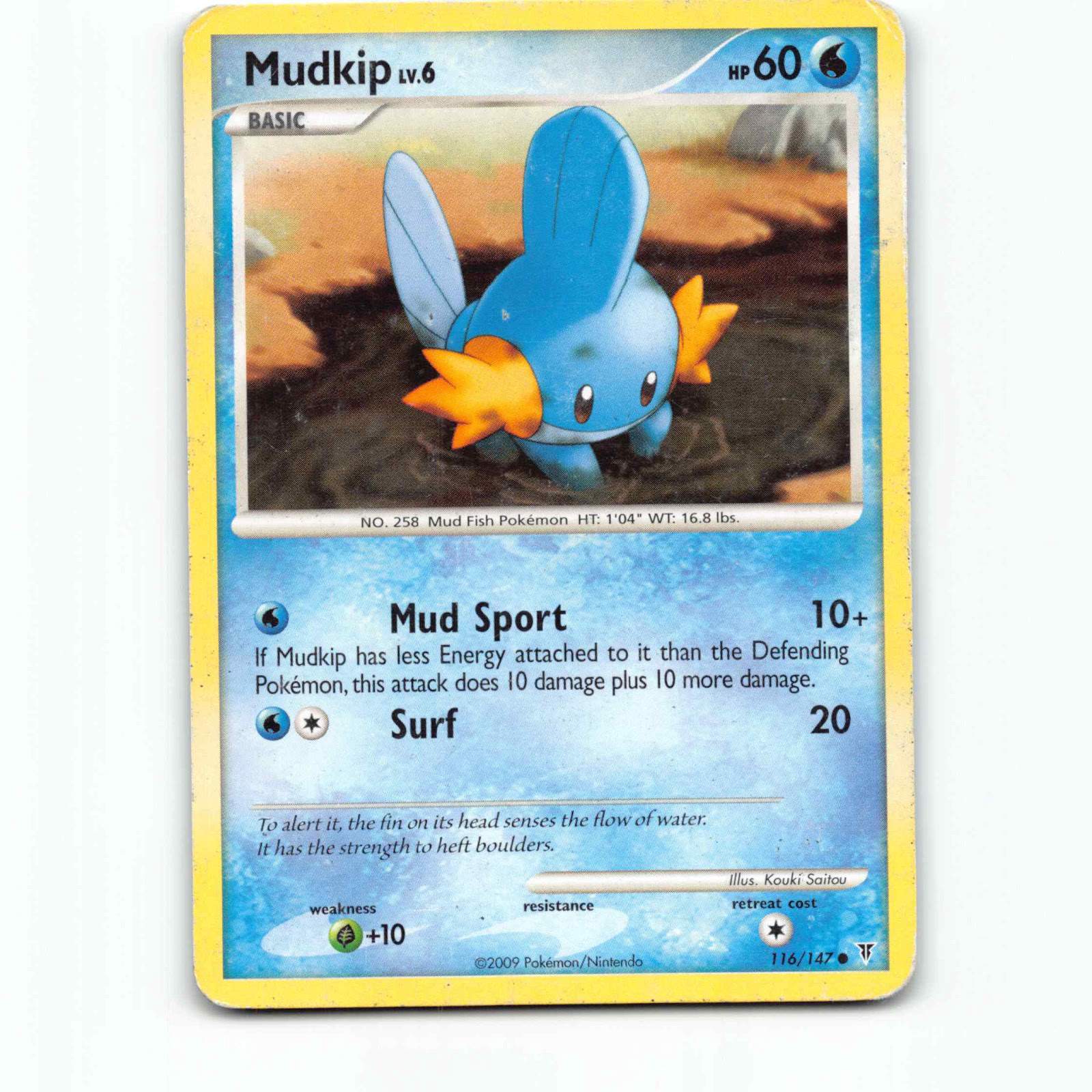 Mudkip 116 Pokémon SV EN 116/147 Supreme Victors Pokemon Kort Platinum