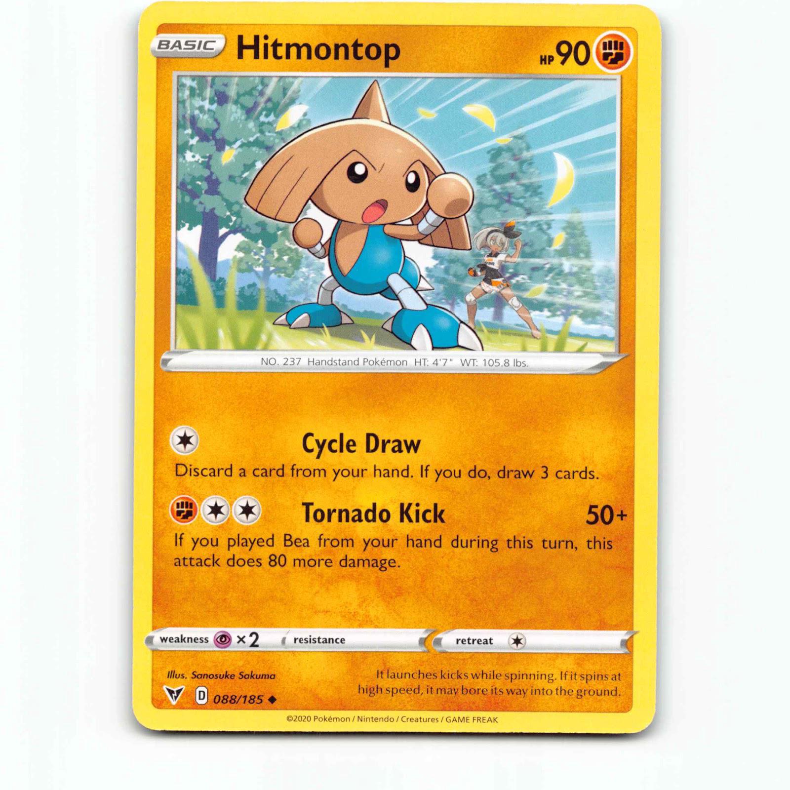 Hitmontop 88 Pokémon VIV EN 088/185 Vivid Voltage Pokemon Kort Sword & Shield