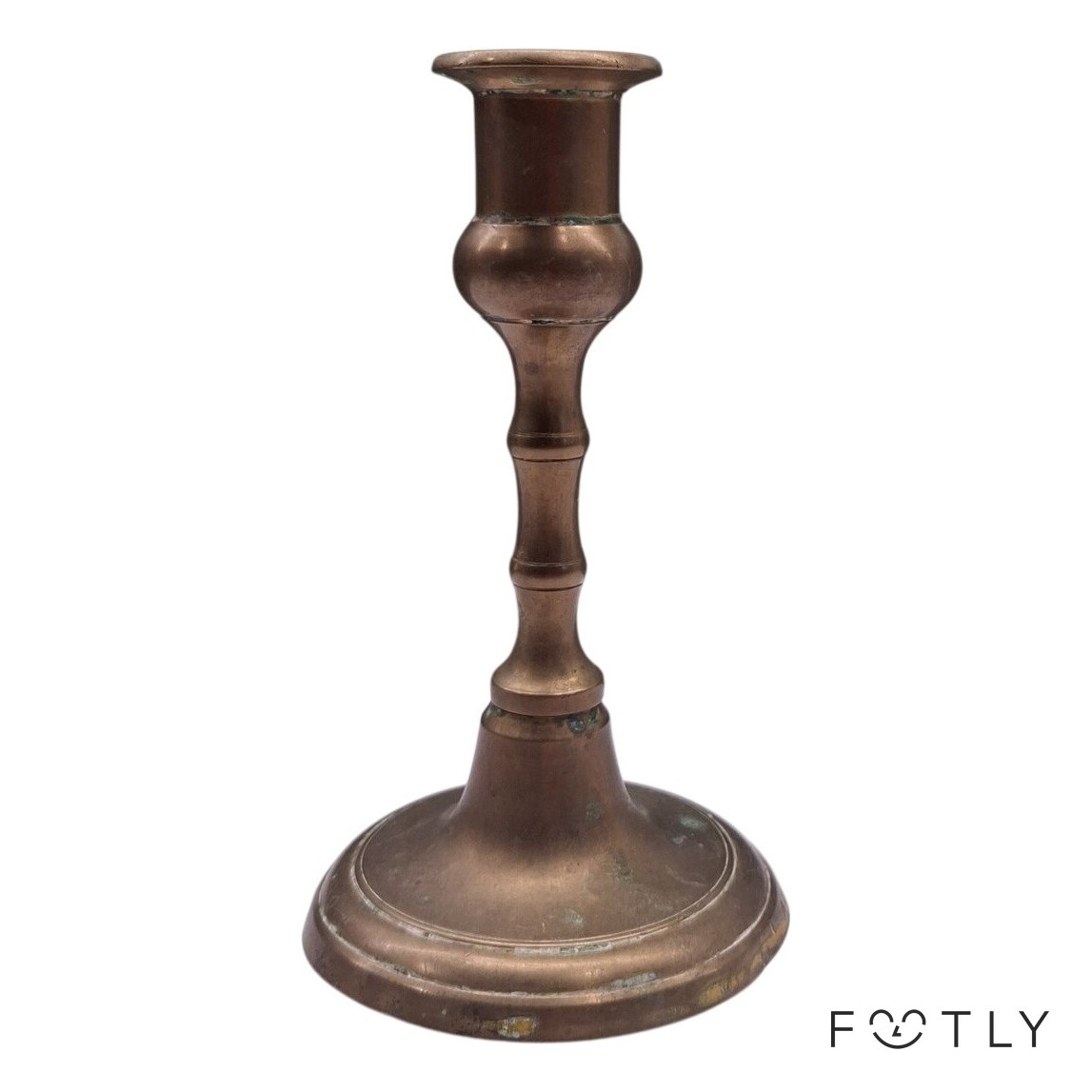 Ljusstake Vintage Mässing Patina Ljusstake Klassisk Design Metall
