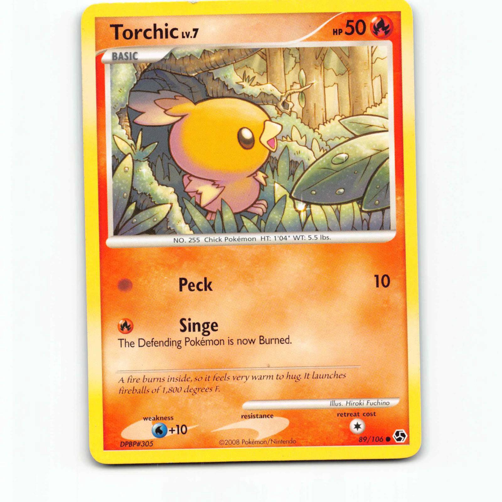 Torchic 89 Pokémon GE EN 89/106 Great Encounters Pokemon Kort Diamond and Pearl