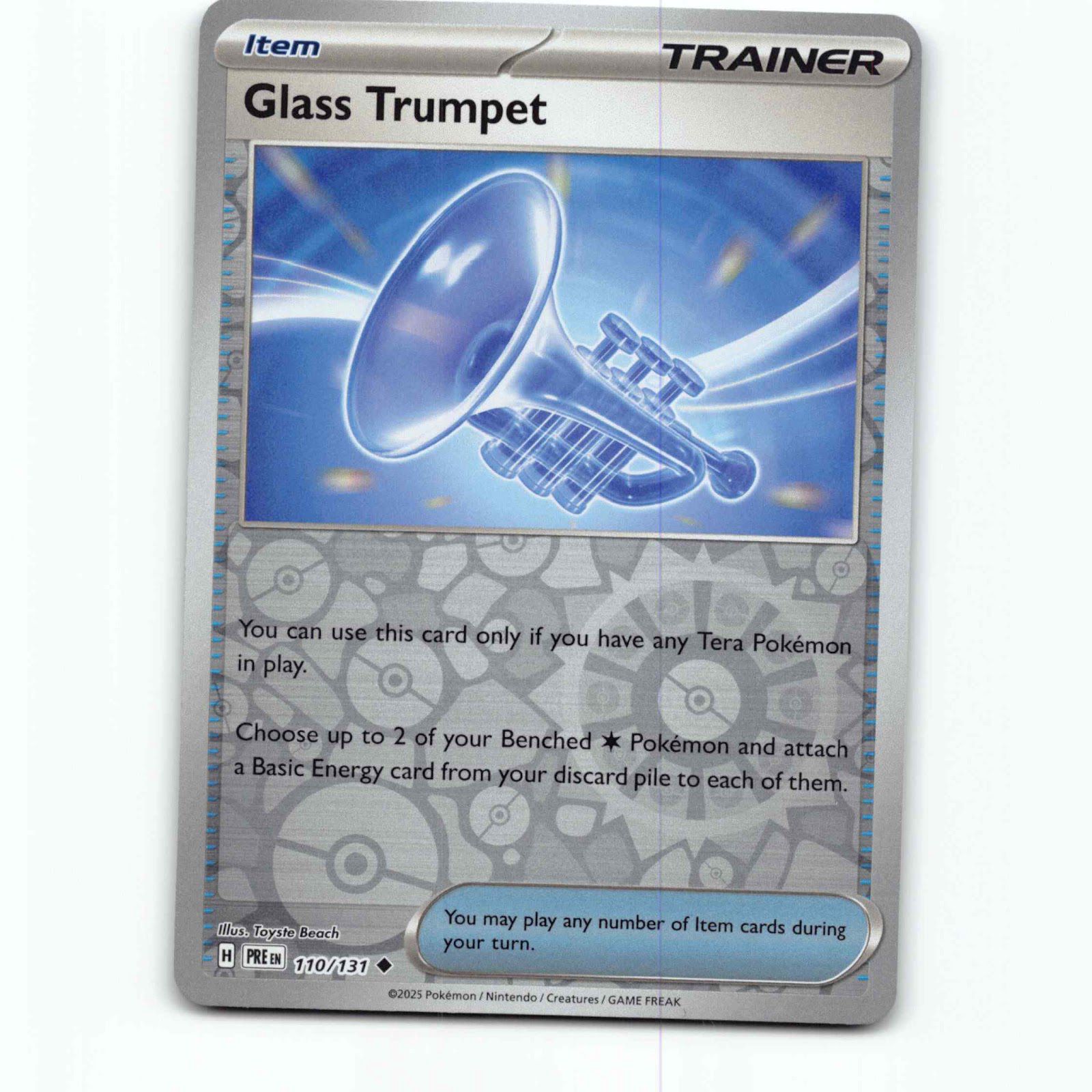 Glass Trumpet 110 Reverse Holo Pokémon PRE EN 110/131 Prismatic Evolutions