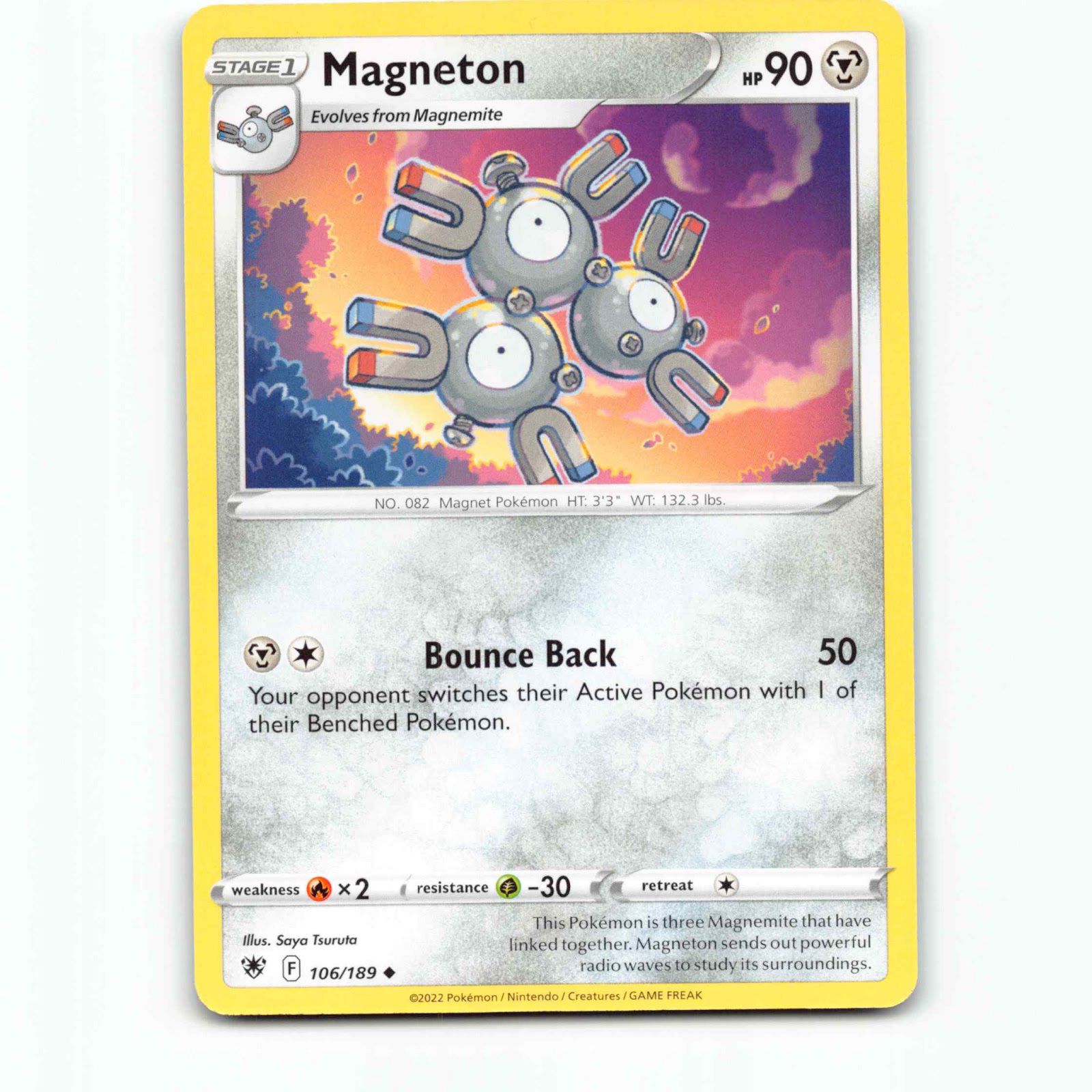 Magneton 106 Pokémon ASR EN 106/189 Astral Radiance Pokemon Kort Sword & Shield