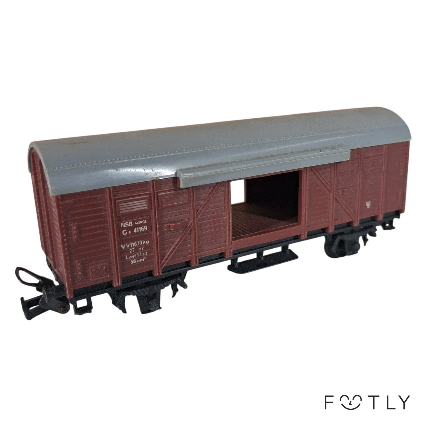 Lima Modelljärnväg NSB G4 41169 Godsvagn Brun Grå Tåg H0 Norge Vagn Retro