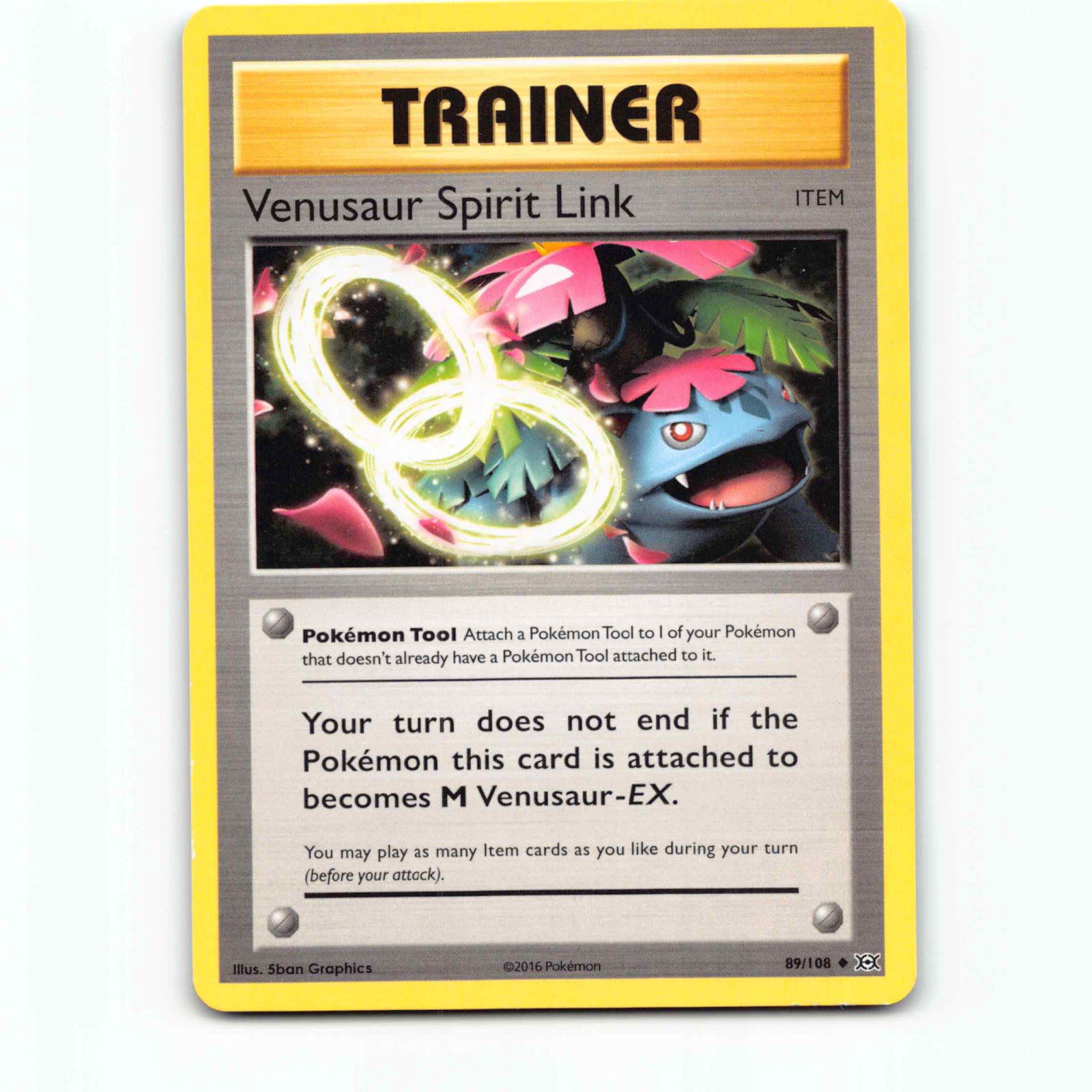 Venusaur Spirit Link 89 Pokémon EVO EN 89/108 Evolutions Pokemon Kort XY-Era