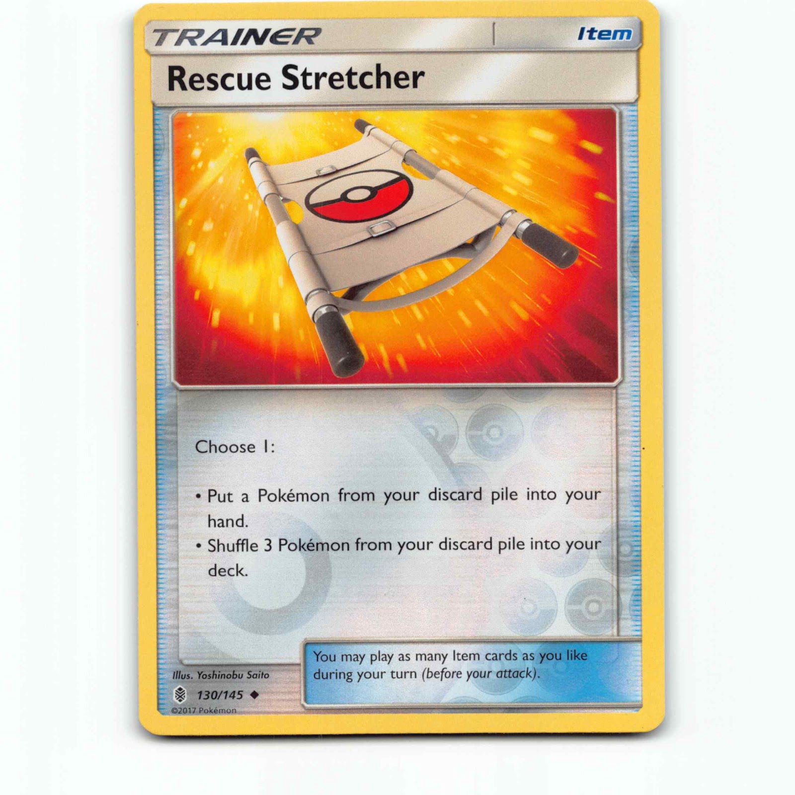 Rescue Stretcher 130 Reverse Holo Pokémon GRI EN 130/145 Guardians Rising