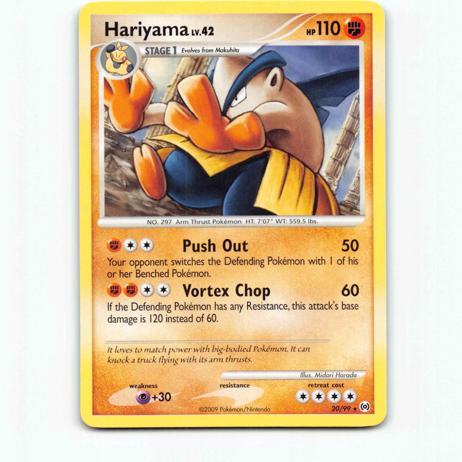 Hariyama 20 Pokémon AR EN 20/99 Arceus Pokemon Kort Platinum