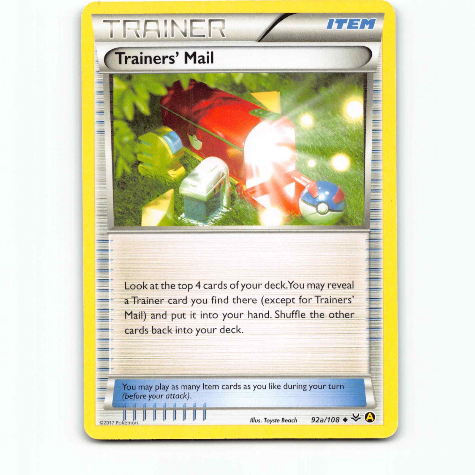 Trainer's Mail 92a Pokémon ROS EN 92a/108 Roaring Skies Pokemon Kort XY-Era