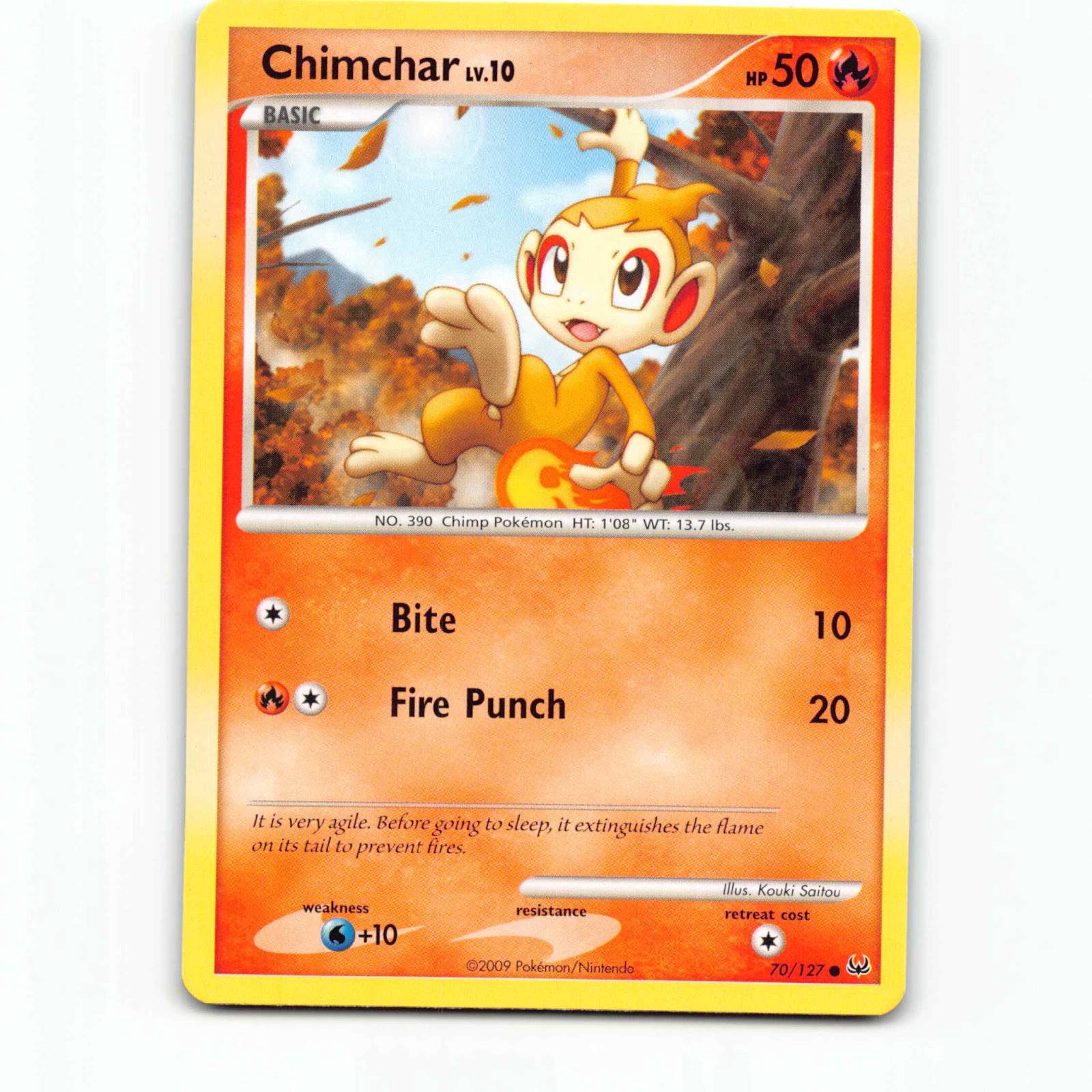 Chimchar 70 Pokémon PL EN 70/127 Platinum Pokemon Kort Platinum