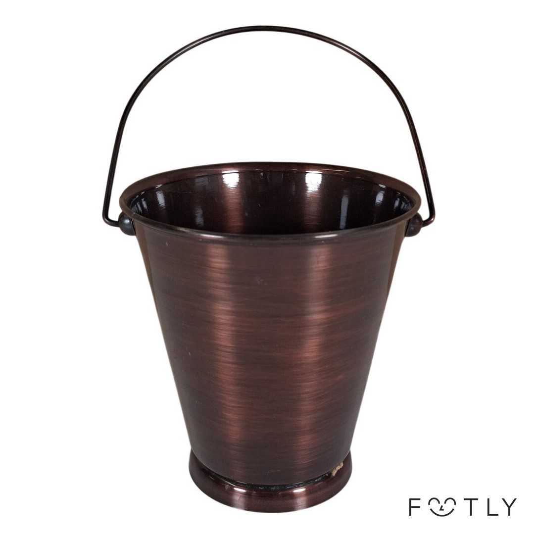 Awene AOMP-006 Mini Hink Metall Antique Finish Brun Hink Bucket 120x120mm
