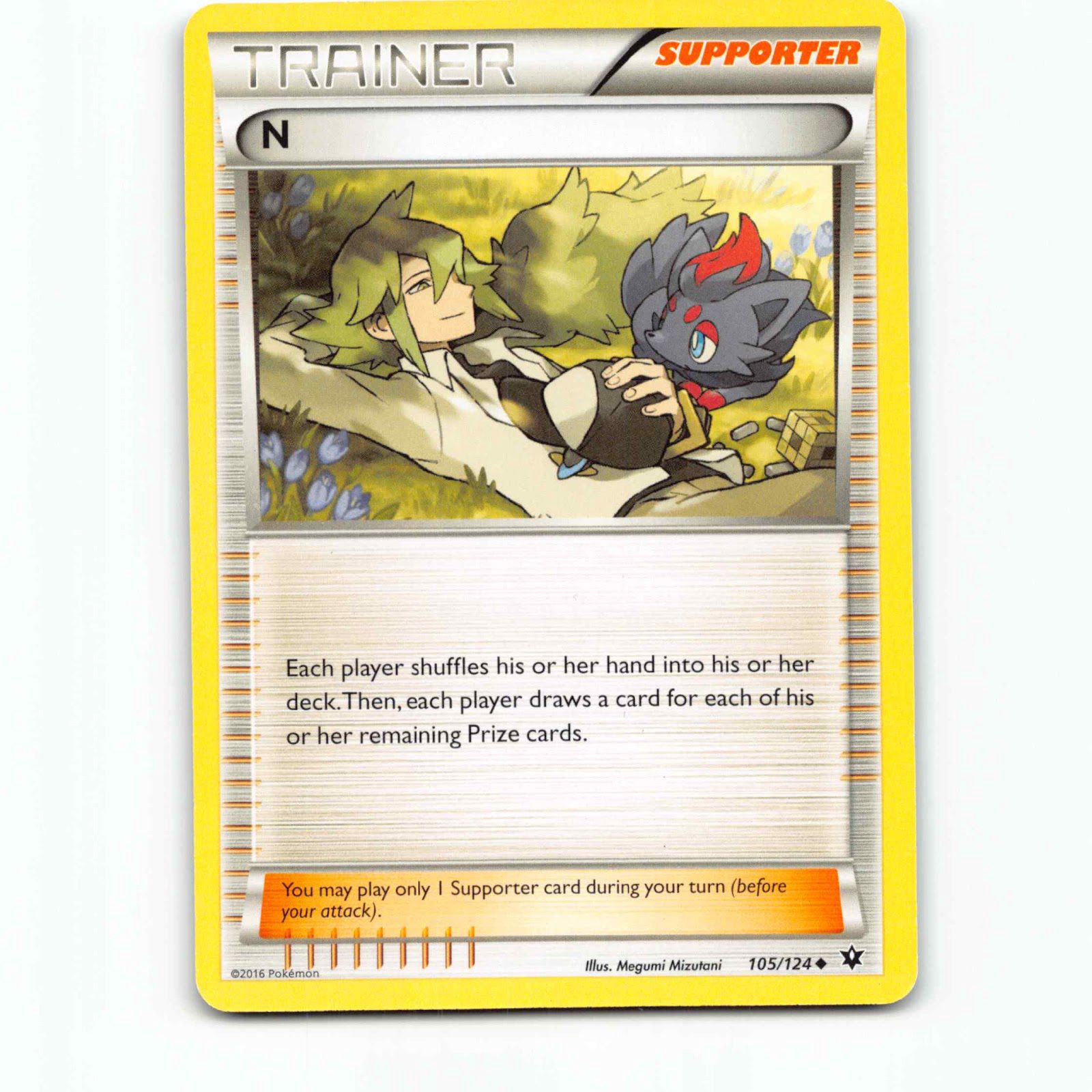 N 105 Pokémon FCO EN 105/124 Fates Collide Pokemon Kort XY-Era
