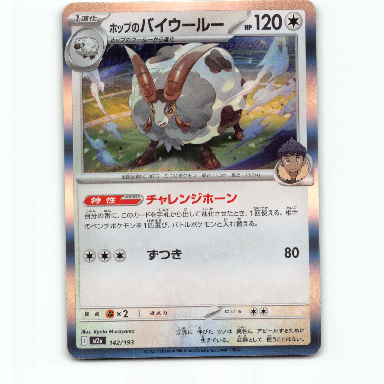 Hop's Dubwool 142 Holo Pokémon M2a JP 142/193 Mega Dream ex Pokemon Kort