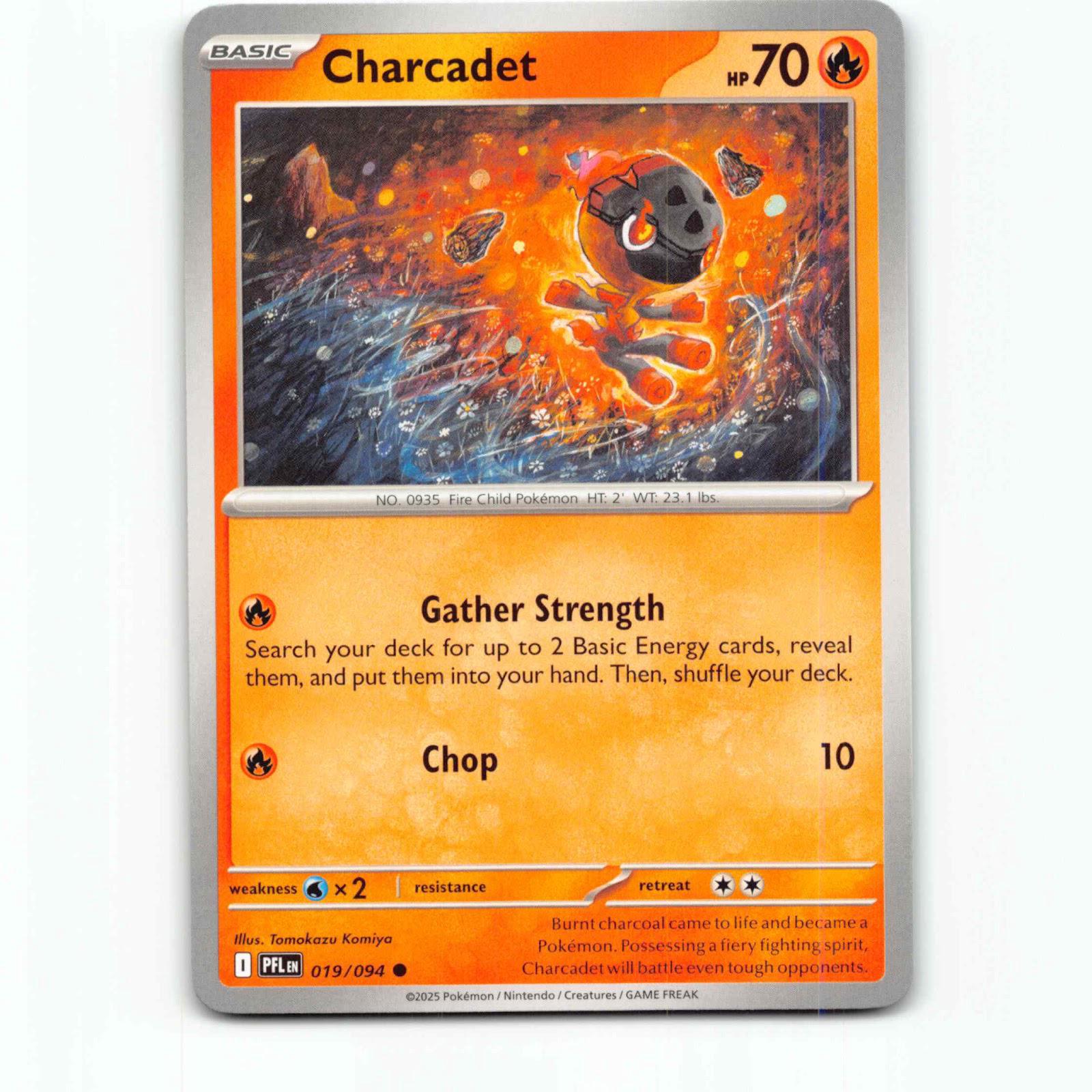 Charcadet 19 Pokémon PFL EN 019/094 Phantasmal Flames Pokemon Kort