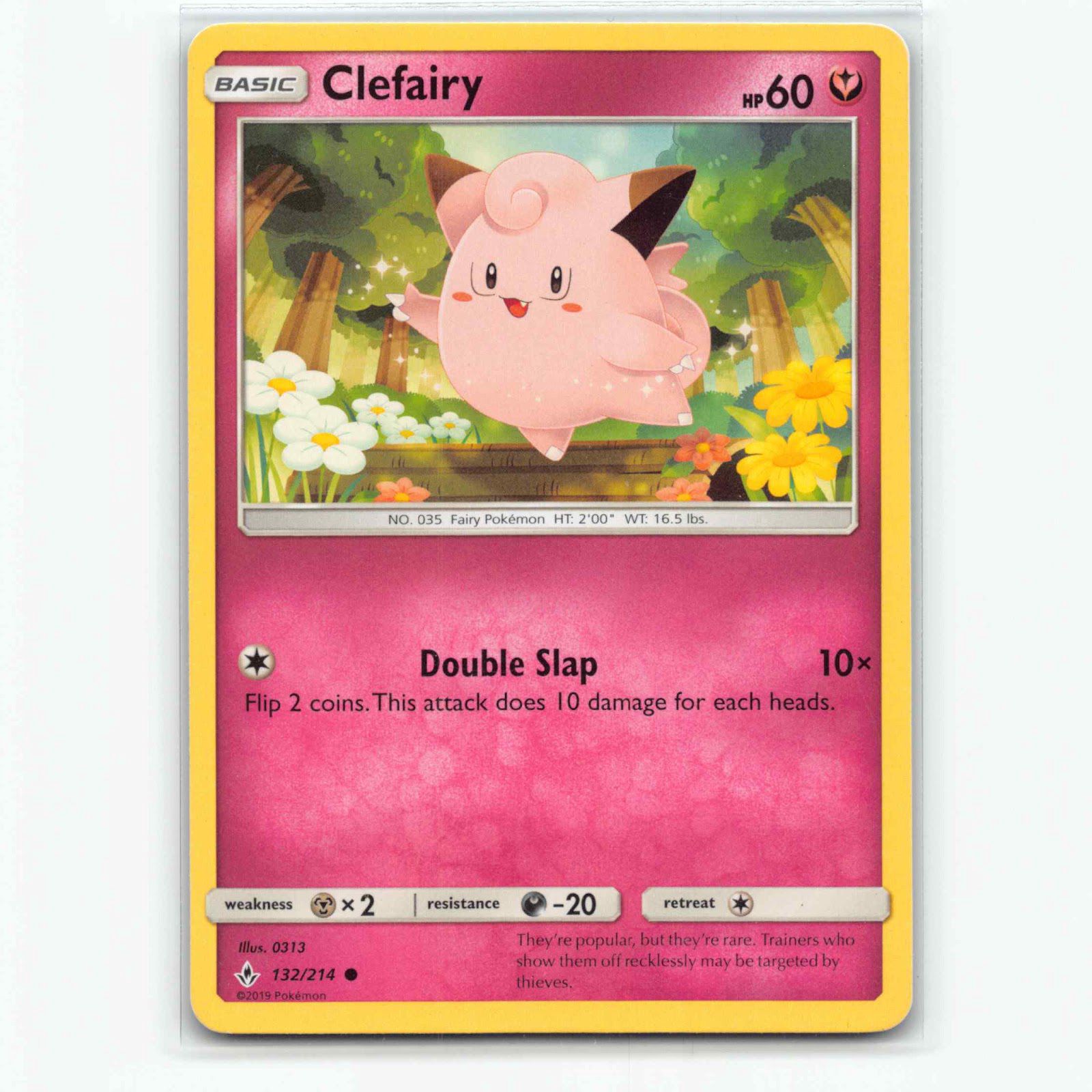 Clefairy 132 Pokémon UNB EN 132/214 Unbroken Bonds Pokemon Kort Sun & Moon